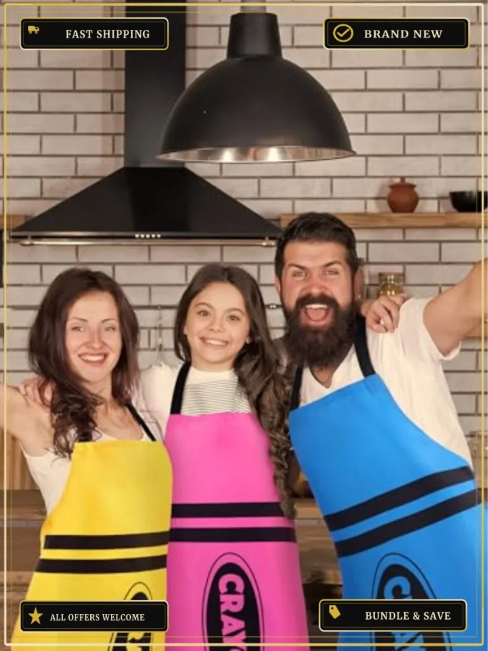 Mepase Crayon Costume Apron Cone Hat Set Adult Halloween